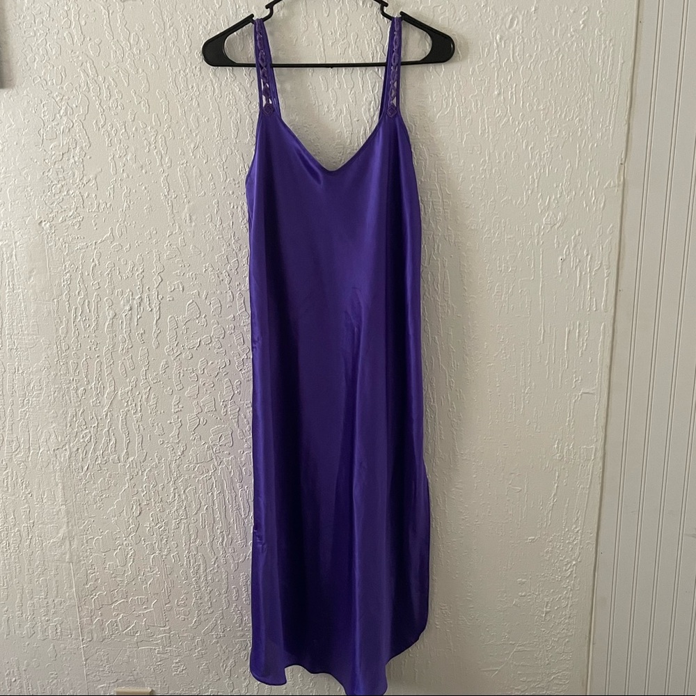 No Tag satin purple dress